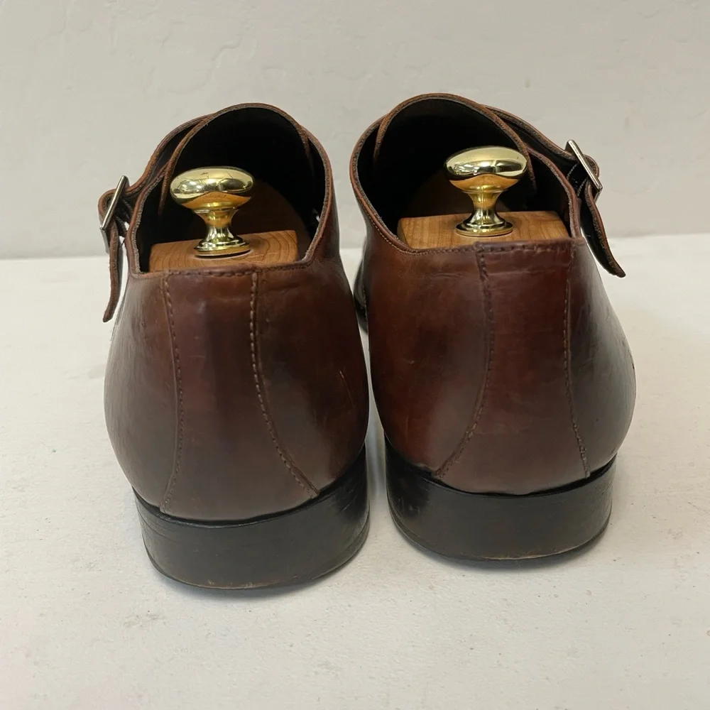 To Boot New York Made in Italy Grant  Double Monkstrap in Brown Size 10.5 D $399